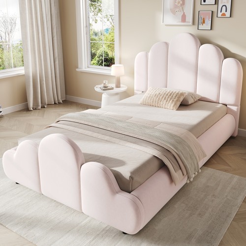 3ft single upholstered bed - upholstered,