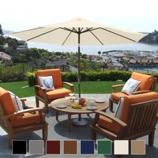 Large round garden parasol - garden,