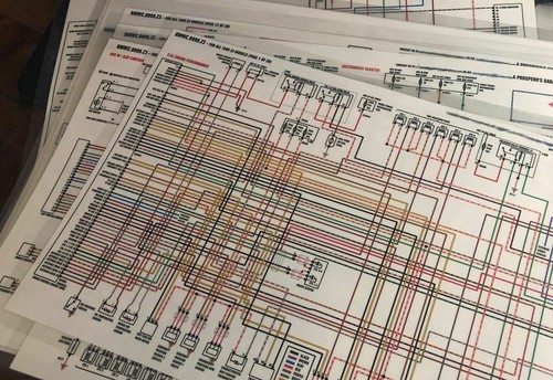 Color wiring diagram - x,