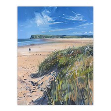 Alnmouth Beach Painting Spring