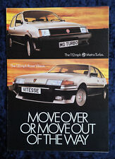 ROVER SD1 VITESSE / MG METRO TURBO BROCHURE/LEAFLET 1982 VINTAGE - EXC CONDITION