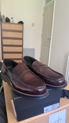 Mens leather penny loafers - ,