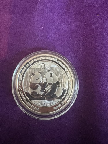 2009 chinese silver panda - oz,