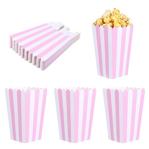Pcs mini popcorn boxes pink - mini,