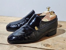 SANDERS MENS BLACK LEATHER