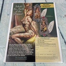 2005 Franklin Mint Sexy Dragon Knife Vtg Print Ad/Poster Pinup Art Magazine Page