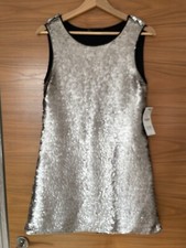 Bnwt Zara Silver Sequin Xmas