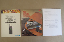 NEC 9A + ERICSSON GH388 MOBILE PHONE BROCHURES ORIGINALS +DEALER PRICE LIST RARE