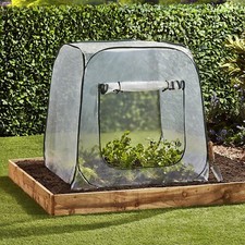 Garden Grow Outdoor 2x Portable Pop Up Cloche Plant Cover Protection RollUp Door