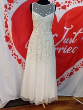 Wedding dress size 10 beaded ivory tulle Monsoon, see measurement chart, X