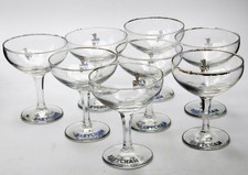 Set of 8 1950s Babycham Coupes