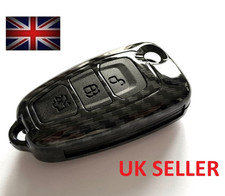 Carbon Flip Key Cover Fob Case for Ford Ranger C-Max S-Max Focus Galaxy Mondeo