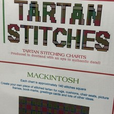 •NEW• MacKINTOSH •Scottish Clan Tartan Stitches •Cross-Stitch / Tapestry Pattern