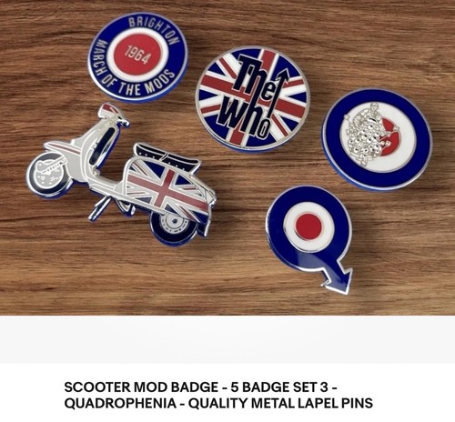 Mod pin badges fred perry - pin,