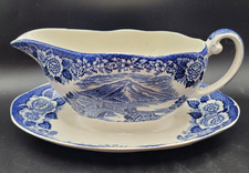 Enoch Wedgwood Lochs Of Scotland Loch Maree Gravy Boat And Saucer 