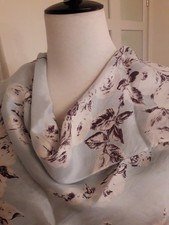 Vintage Jacqmar Delicate Print Silk Scarf