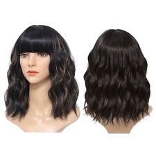 Ladies Short Curly Wigs for Women Bob Style Wavy Hair Party Cosplay Wig 8 Colors