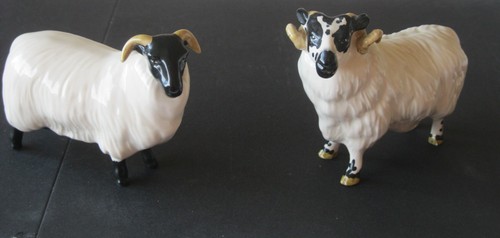 Two vintage beswick black - two,