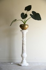 White Marble Column Lamp