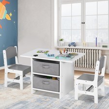 Kids Play Table & 2 Chairs Set
