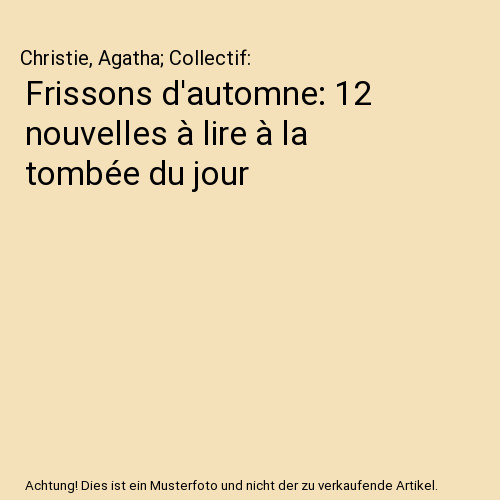 Frissons automne 12 - frissons, d'automne: