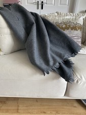 IKEA, Large chair throw Grey With Tassels