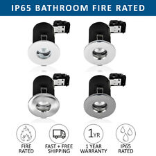 Recessed GU10 Downlight Ceiling Spotlights Fire Rated Fitting IP65 Downlighters 