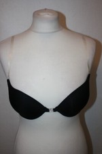BNWT SIZE 32C IRIS & LILLY BLACK STRAPLESS BRA WITH CLEAR BACK STRAP  7820