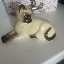 Vintage Beswick Siamese Cat Model 1558 Cat Fugurine