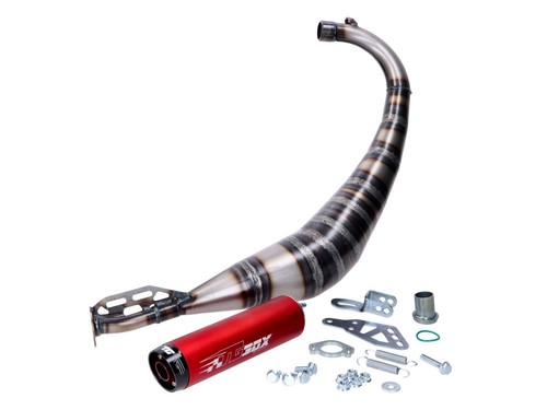 Exhaust box for derbi - exhaust, e-box