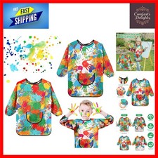 Kids waterproof art apron long - waterproof,
