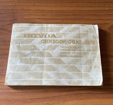 Honda CBX550F CBX550FII Genuine Owners Manual USED