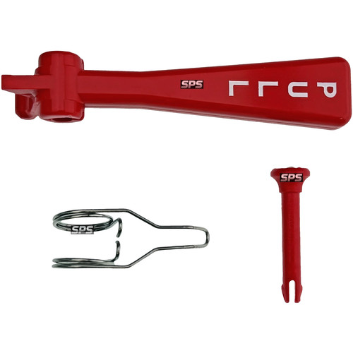 Red tap handle pin spring - red,