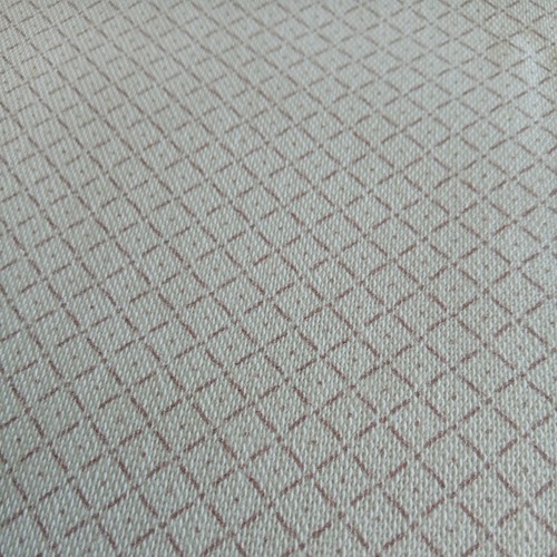 Pink linen fabric remnant - pink,