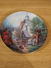 Vintage Porcelain Lilliput Lane The Gables Collector Plate. Vgc.