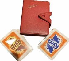 Vintage Bridge Card Holder & VSN Playing Cards 