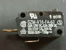 MICROWAVE DOOR LATCH MICRO SWITCH X 1 16A 250V 2 PIN SZM-V16-FA-63 LG GOLDSTAR