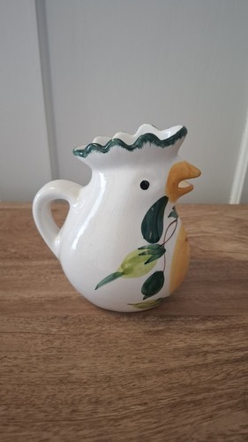 Italian ceramic cockerel jug - italian,
