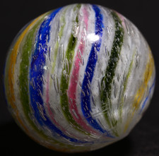 Onionskin Marble German Handmade Antique 5-Colour Fizzler 20mm 25/32''