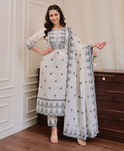 Women white cotton salwar - women’s,