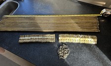 11 Solid Brass Stair Rods With Brackets And Fixings
