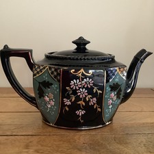 Vintage Black Hand Painted
