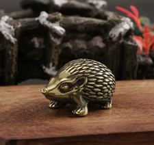 Brass Hedgehog Animal Statue
