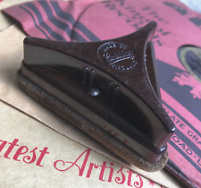 Vintage Goldring Gramophone Record Cleaner Bakelite Velvet Pad Made in England