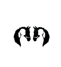 2 x Girl Horse Lover Vinyl