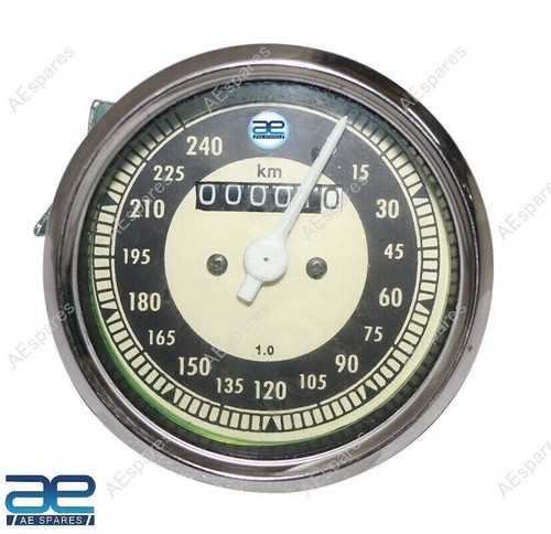 Black cream face speedometer - cream,
