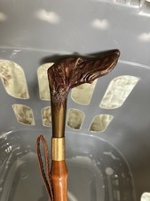 Vintage Long Handled  Dogs Head Shoe Horn With  Strap