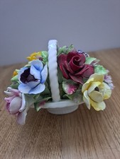 Royal Doulton Bone China Flower Posy Bouquet Vase with Complimentary Roses
