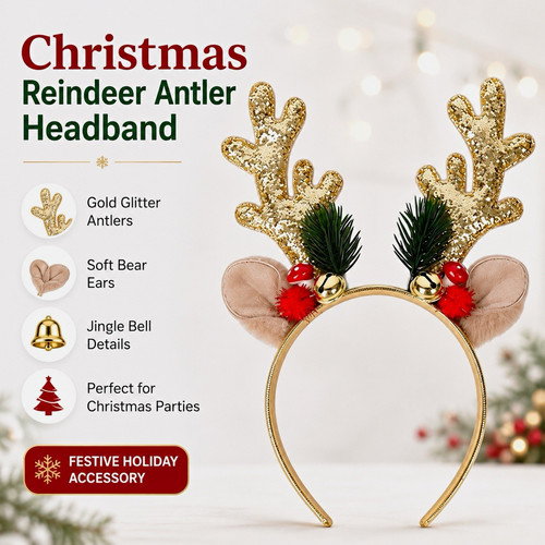 Christmas gold reindeer - christmas,
