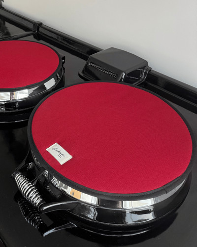 Red chef pads for aga - for, cookers
